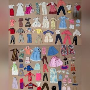 Huge Vintage Barbie Clothing and Accessories Lot 1960's-80's - Barbie,Ken, Sindy